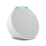 Echo Pop | Kompakter und smarter Bluetooth-Lautsprecher mit vollem Klang und Alexa | Weiß  